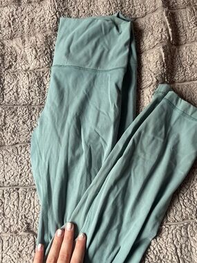 Mint green blue leggings